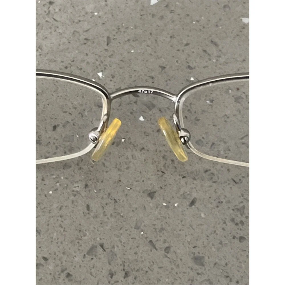 TOMMY HILFIGER TH 3029 SI Blue Silver 47-17-140 Eyeglasses Frames ONLY half rim